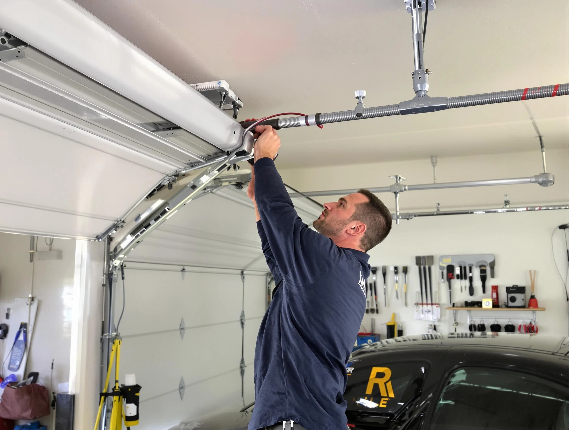 Pelham Garage Door Repair technician performing garage door cable repair in Pelham