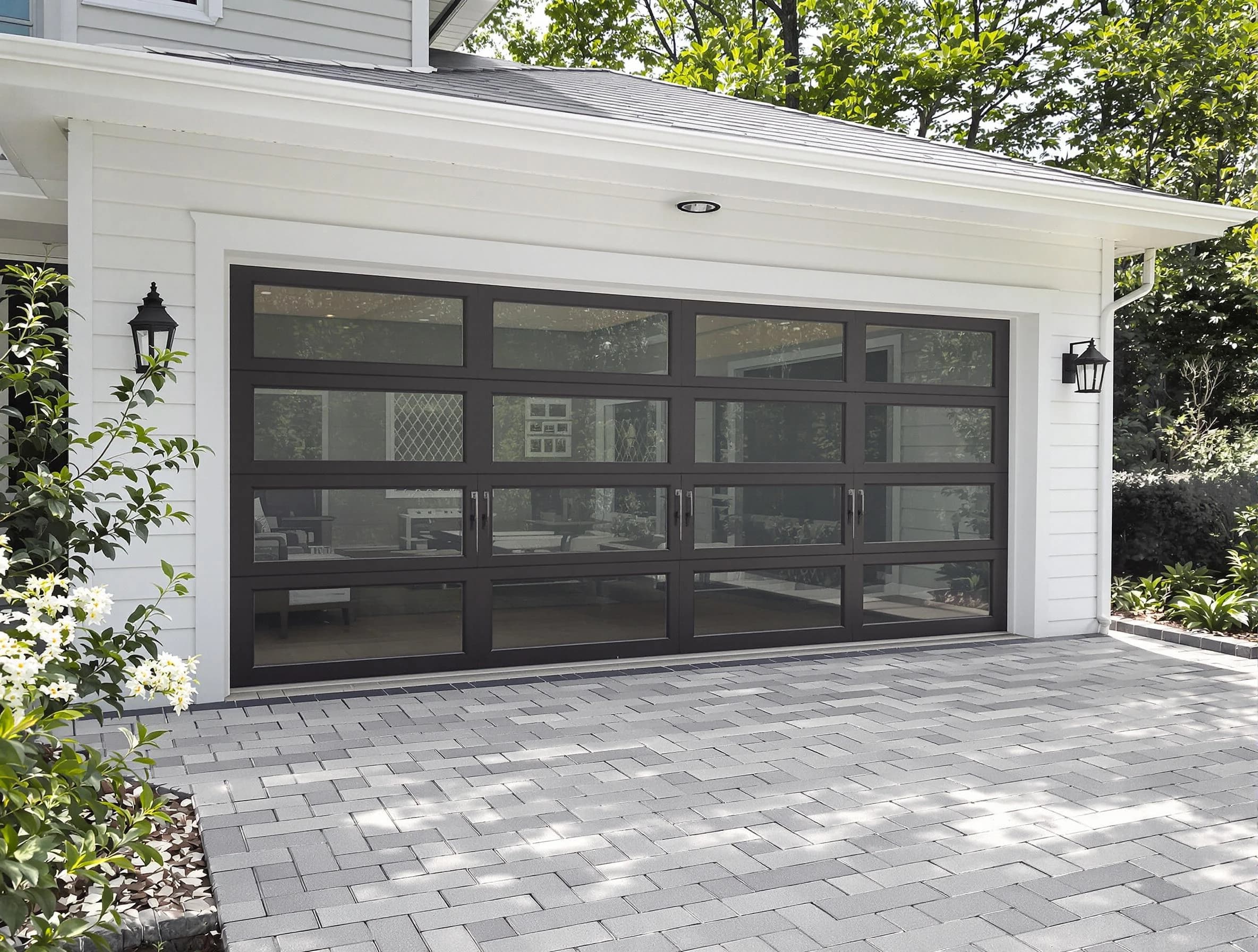 Pelham Garage Door Repair design specialist presenting custom garage door options to Pelham homeowner