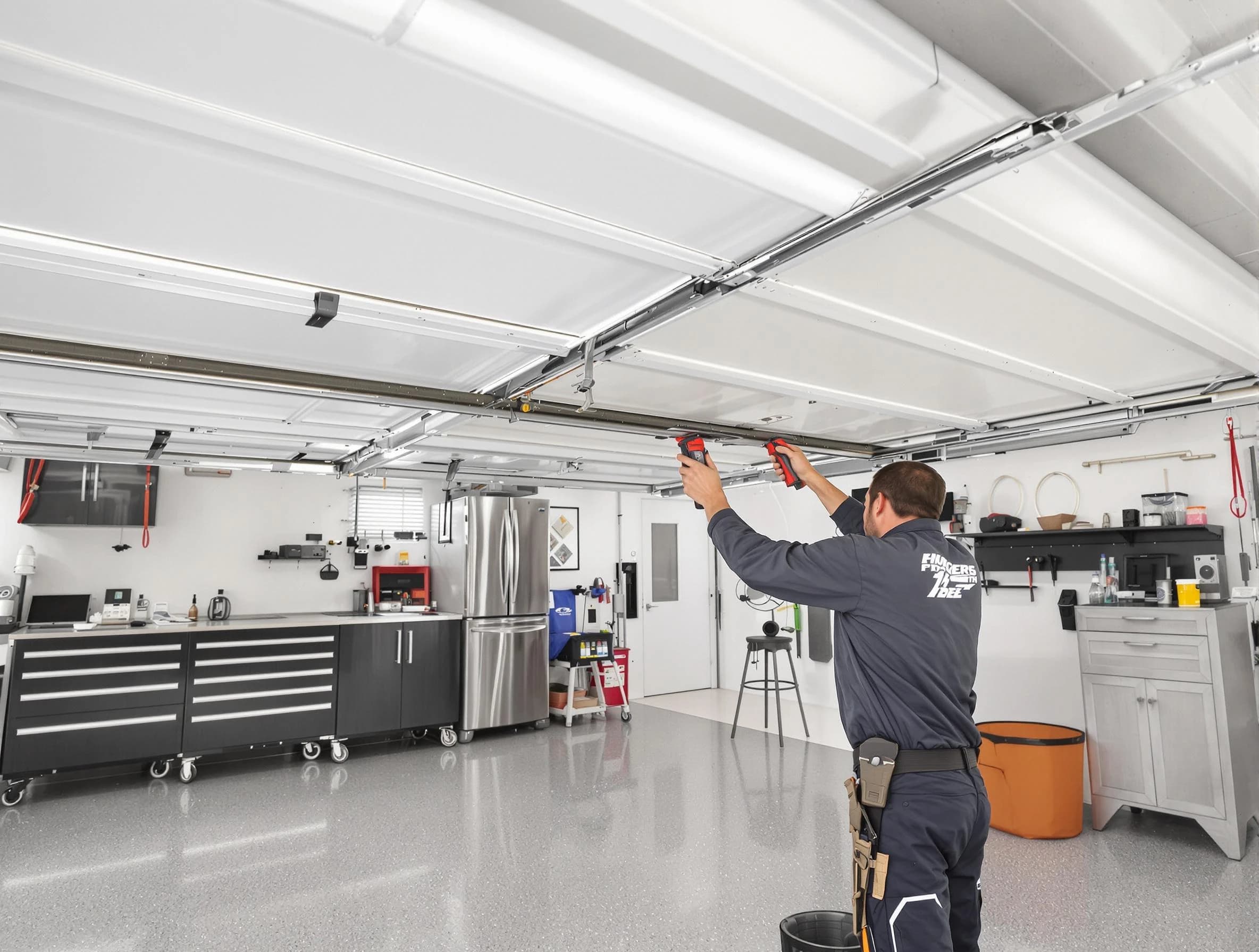 Overhead garage door repair service by Pelham Garage Door Repair in Pelham