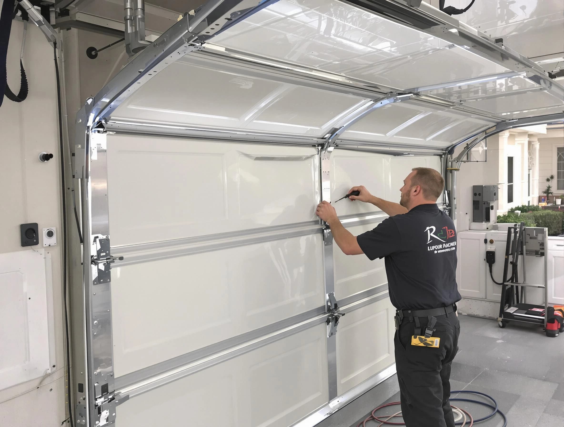 Pelham Garage Door Repair professional performing panel repair in Pelham