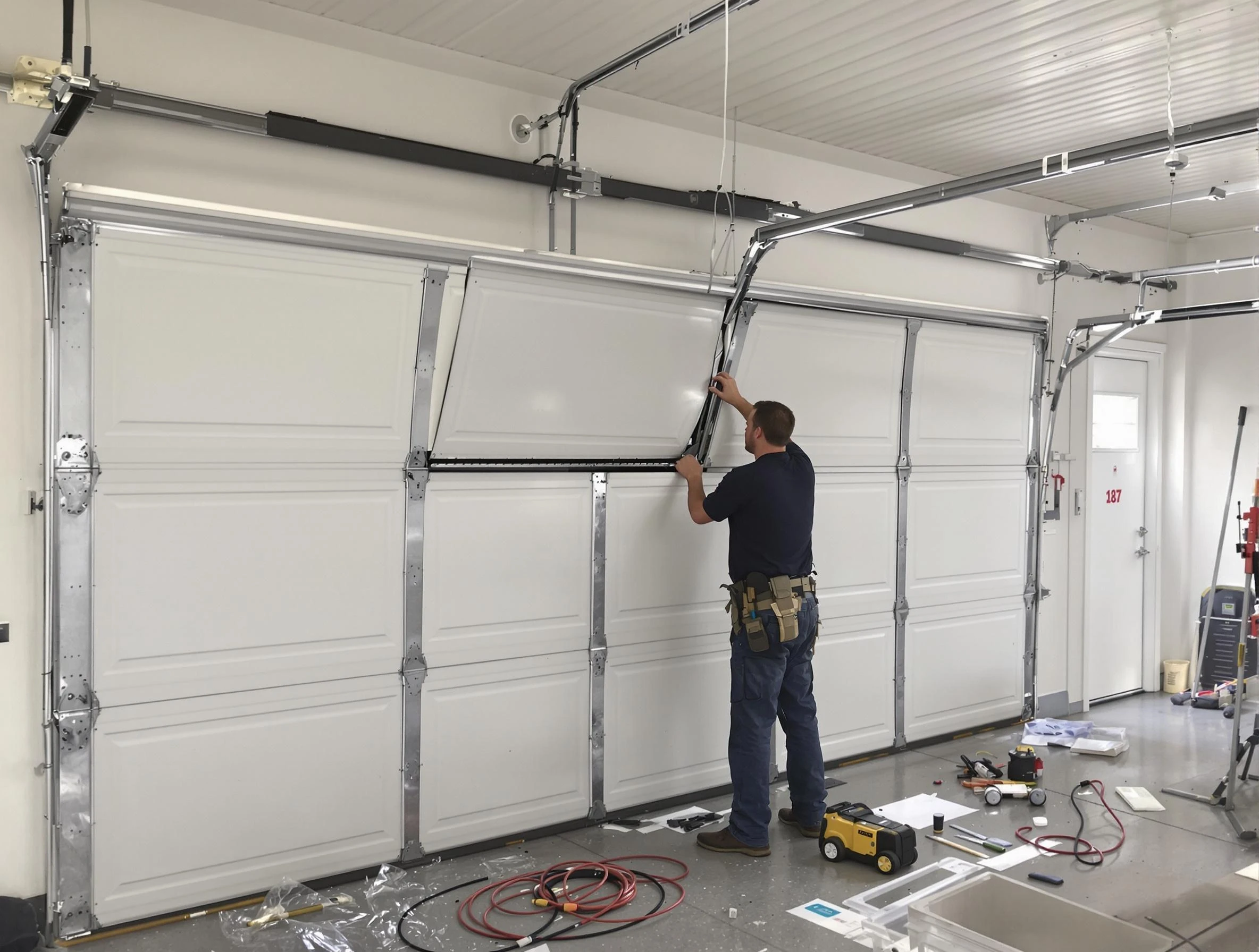 Garage Door Section Replacement in Pelham