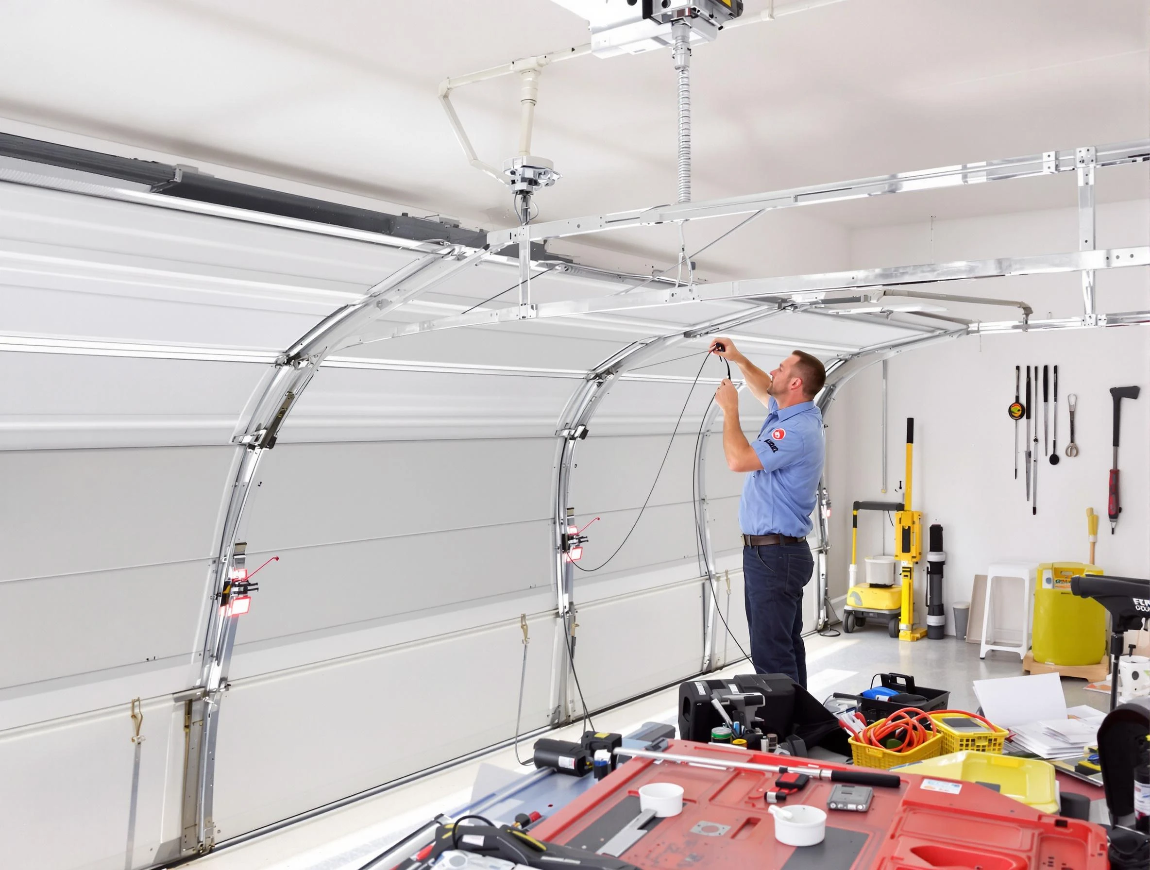 Garage door cable repair service by Pelham Garage Door Repair in Pelham