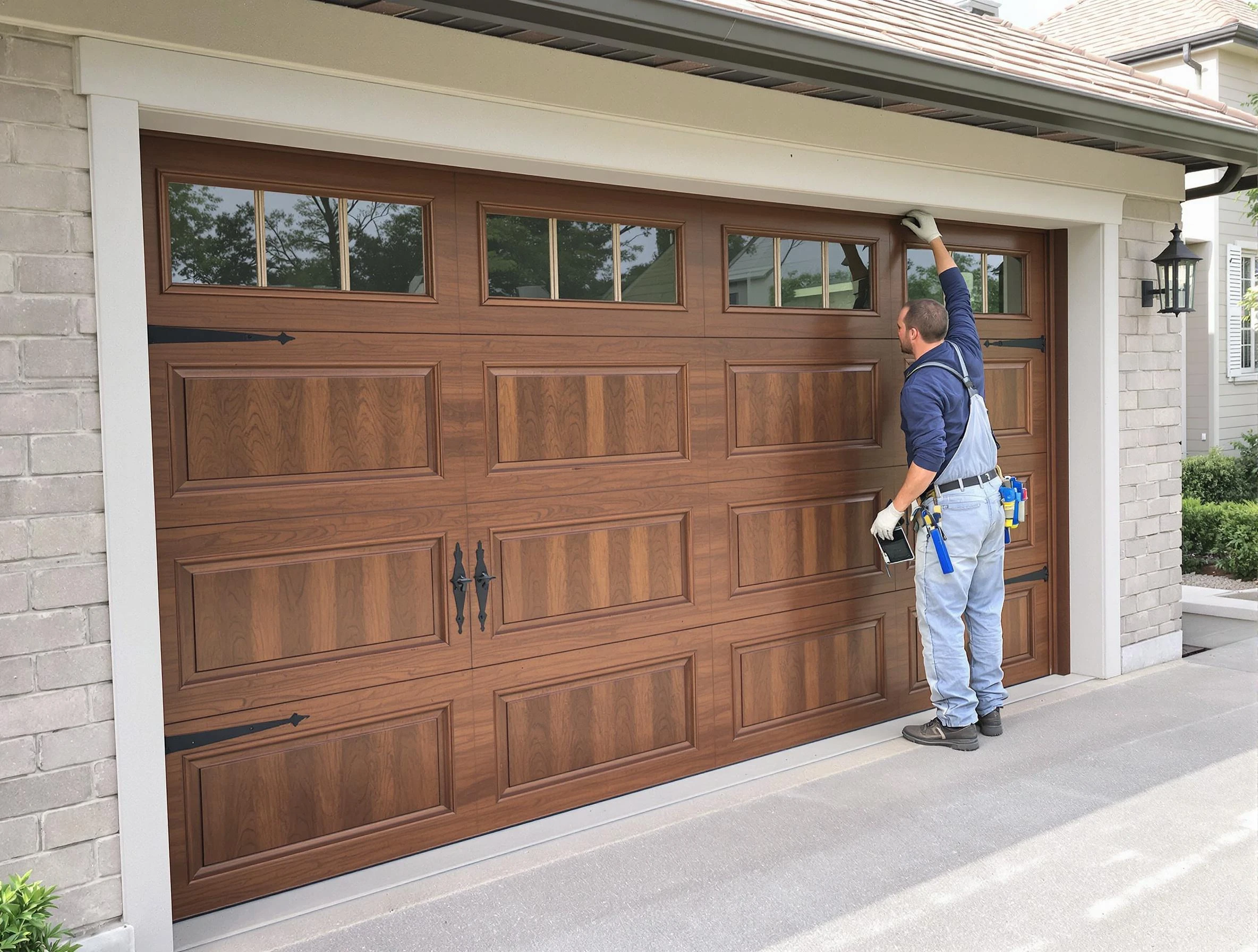 Custom garage door showcase by Pelham Garage Door Repair in Pelham