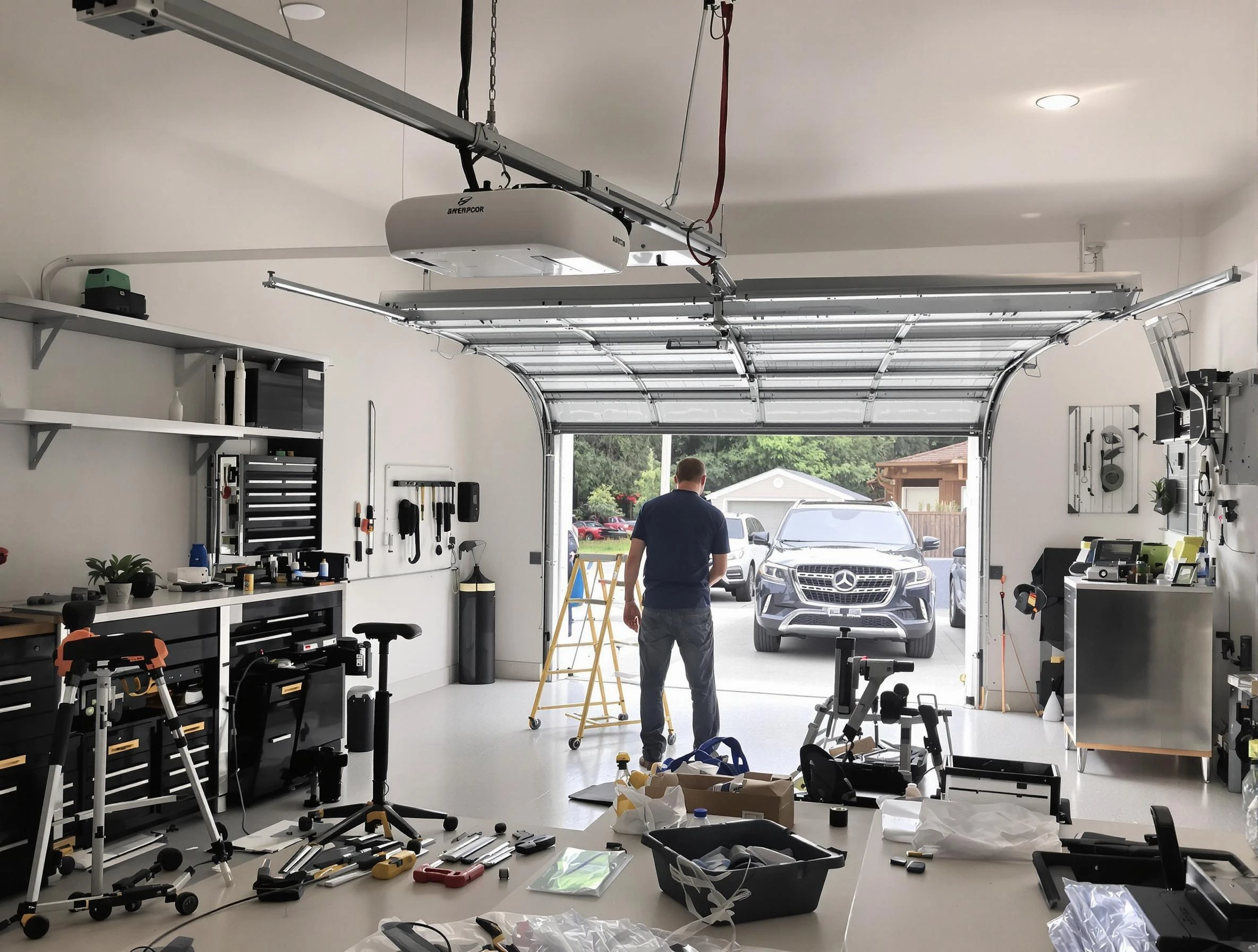 Garage door opener installation by Pelham Garage Door Repair in Pelham