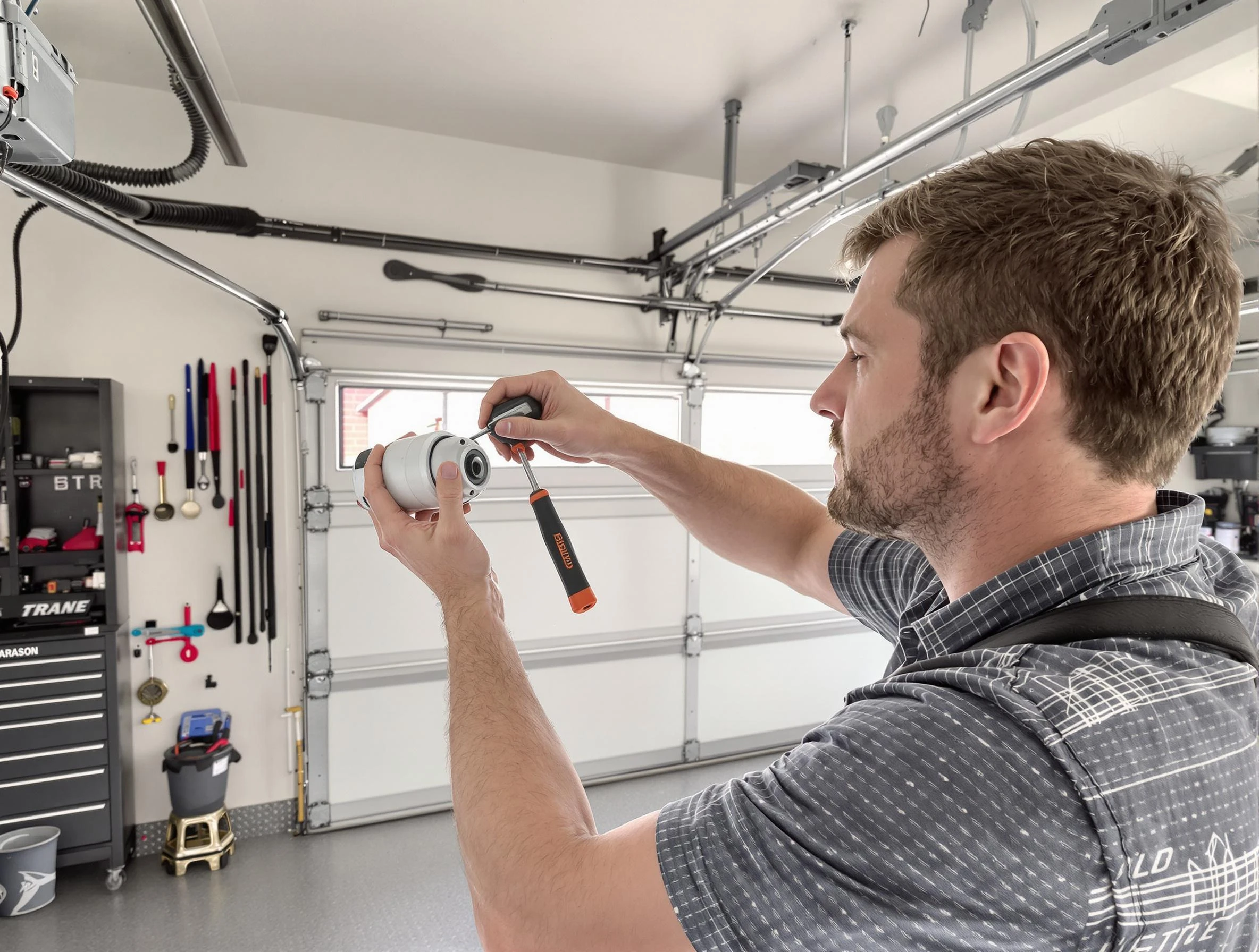 Garage door opener repair service by Pelham Garage Door Repair in Pelham